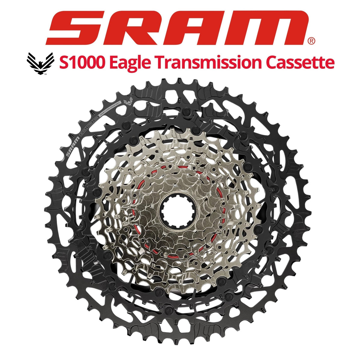 SRAM S1000 Eagle Transmission T-Type 12s Cassette, HG