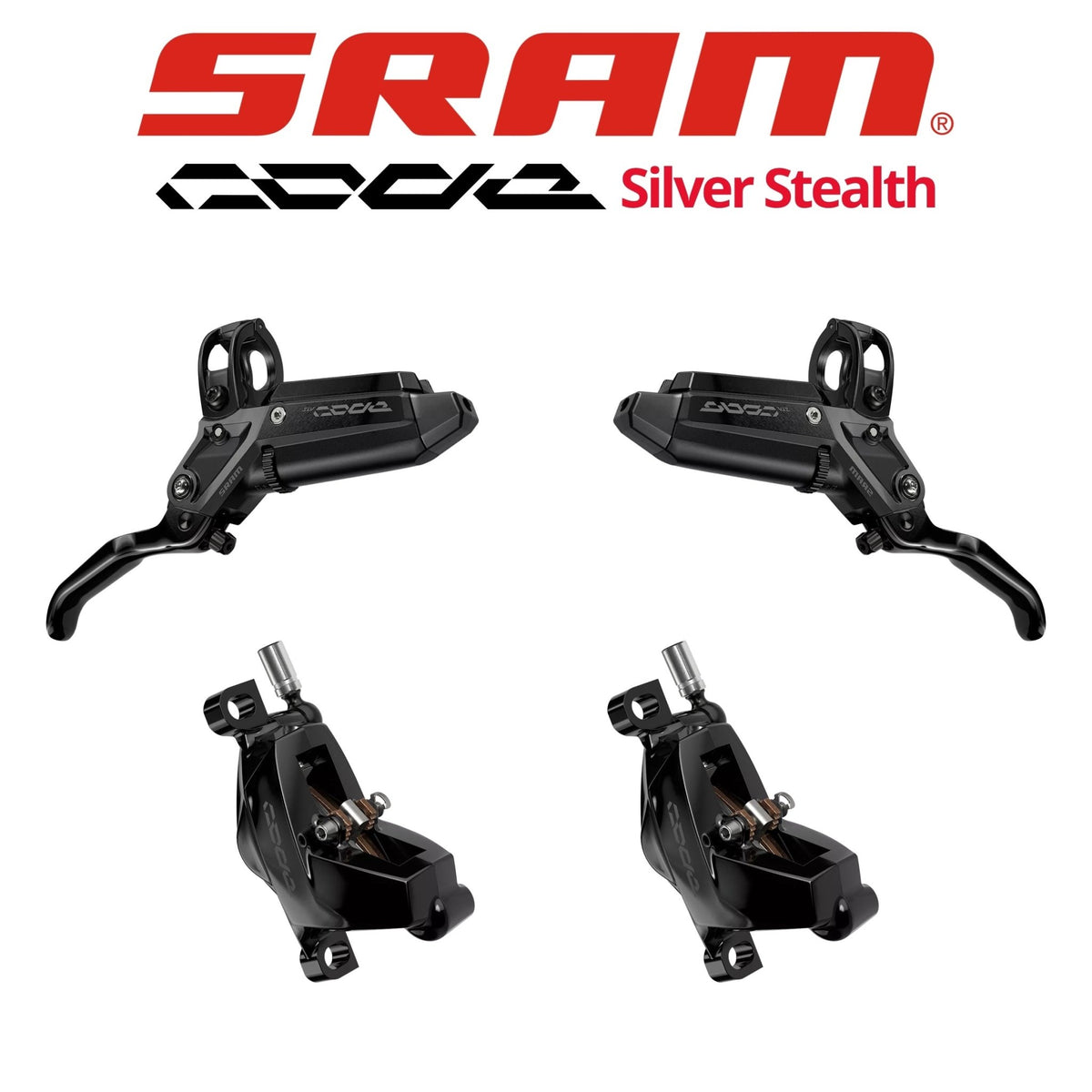 SRAM Code Silver Stealth 4-Piston Disc Brakes | Bikecomponents.ca