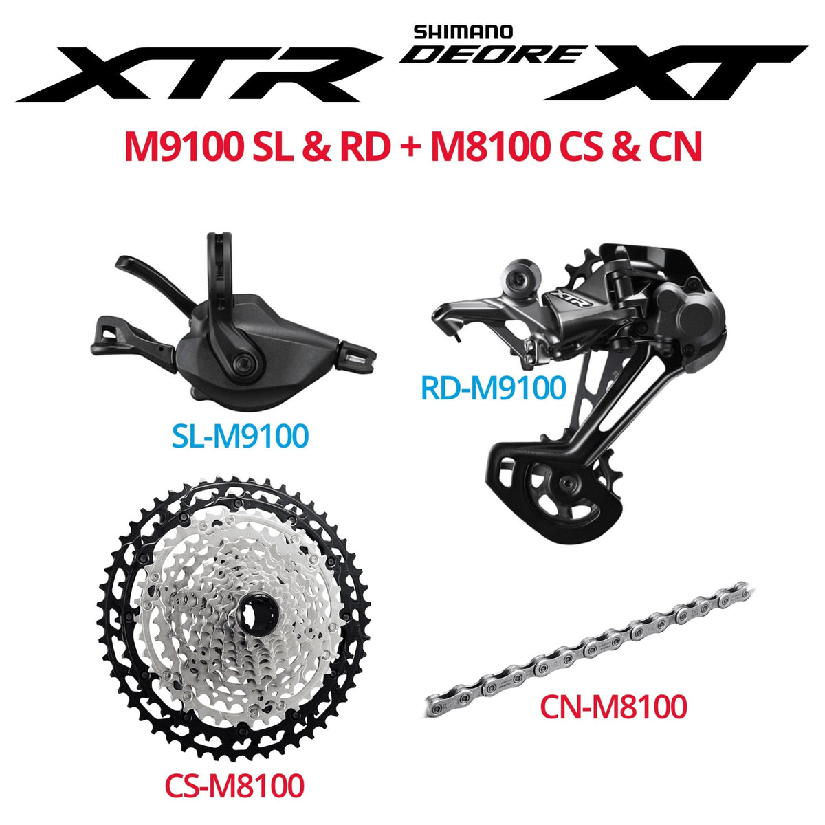 Shimano cheap xtr groupset