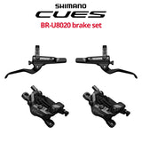 Shimano Cues BR-U8020 4-Piston Disc Brake Set, front & rear