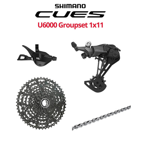 Shimano Cues 11s U6000 Groupset, 1x11, w/o crankset