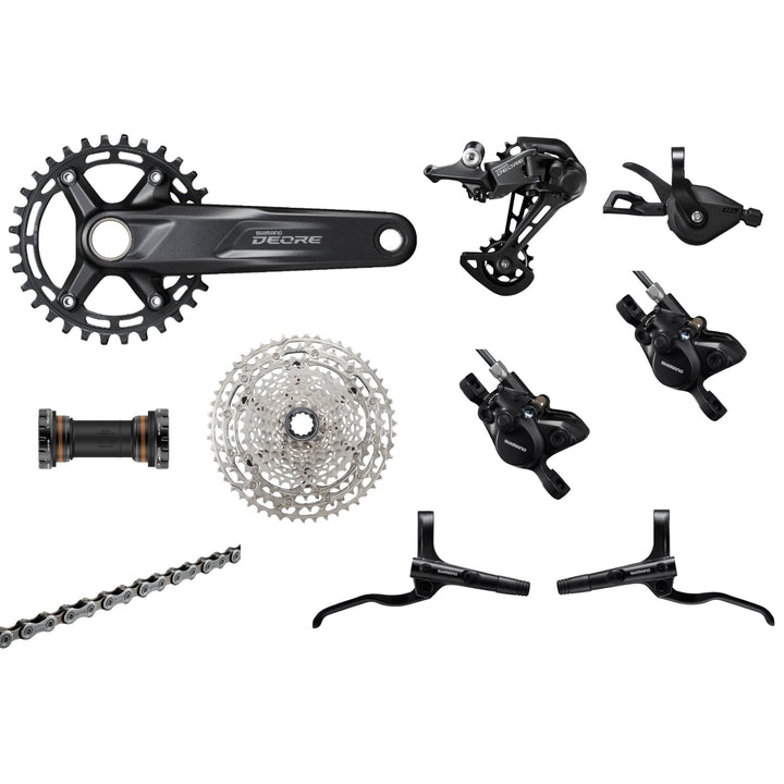 Shimano Deore 11s M5100 Groupset, 1x11, w/ crankset & brakes - Bikecomponents.ca
