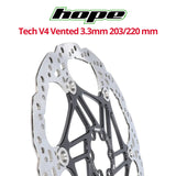 Hope V4 Vented 3.3mm 6-Bolt Disc Brake Rotor - 203mm or 220mm