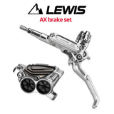 Lewis AX 4-Piston Disc Brake Set, front & rear