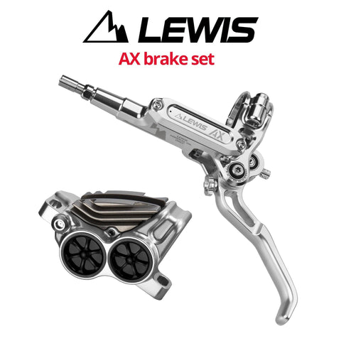 Lewis AX 4-Piston Disc Brake Set, front & rear