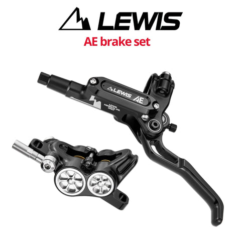 Lewis AE Axial Cylinder 4-Piston Disc Brake Set, front & rear