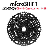 microSHIFT ADVENT X CS-H104 10-speed Cassette, HG 9/10/11-speed freehub compatible