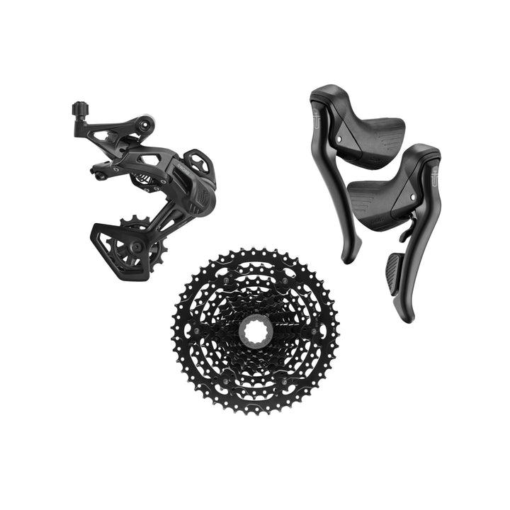 microSHIFT SWORD Black Groupset, 1x9, w/o crankset - Bikecomponents.ca