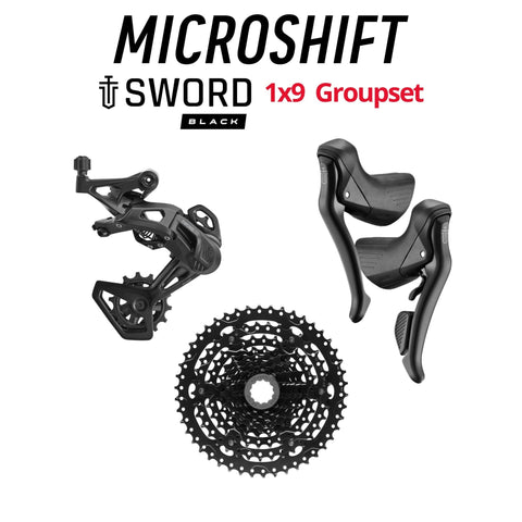microSHIFT SWORD Black Groupset, 1x9