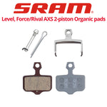 SRAM Level Stealth 2P, Level, Red/Force/Rival AXS, Elixir 2-Piston Organic pads (00.5315.035.031)