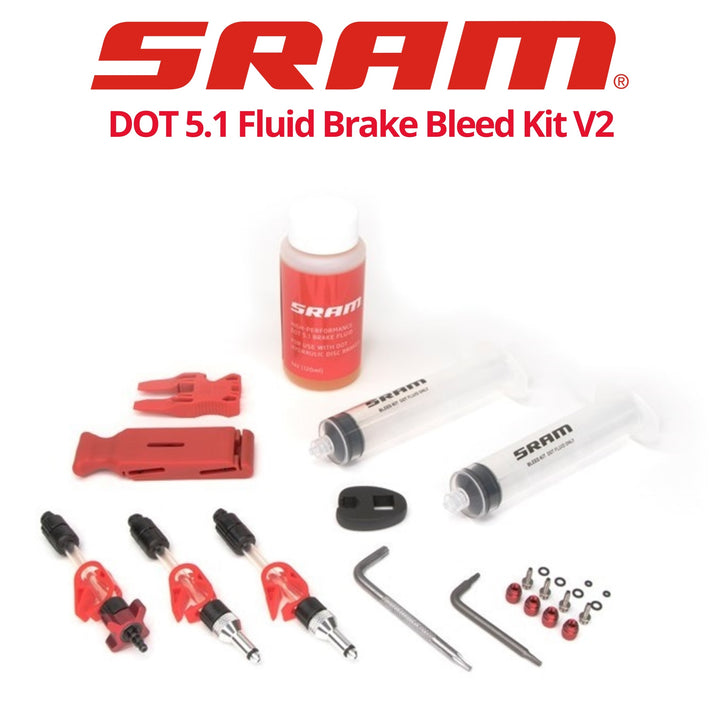 Bleed kit for SRAM DOT 5.1 fluid hydraulic disc brakes - V2