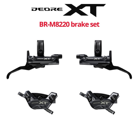 Shimano XT BR-M8220 4-Piston Disc Brake Set, front & rear NEW!
