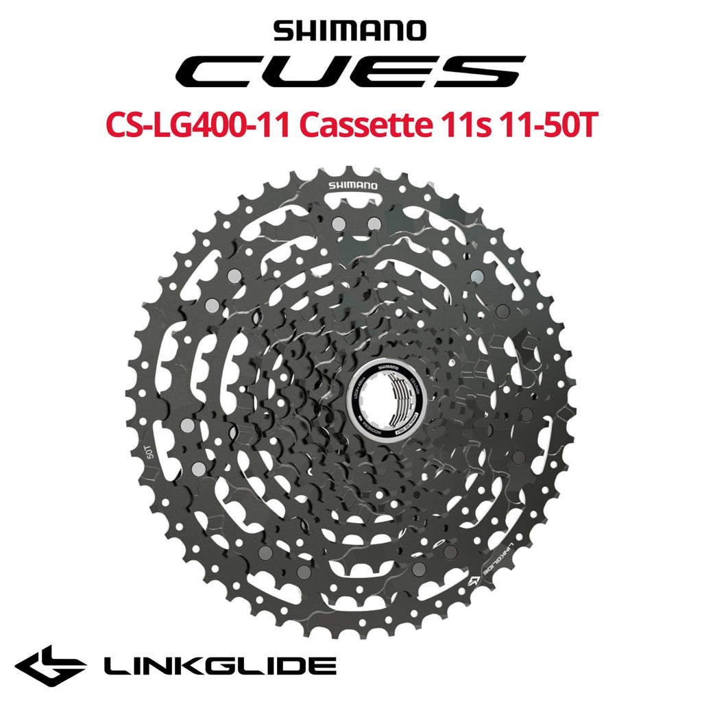 Shimano CS-LG400 Cassette - LinkGlide | 11-voudig - 11-45 Tanden Shimano CS-LG400 Cassette - LinkGlide | 11-voudig - 11-45 Tanden