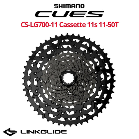 Shimano Cues CS-LG700-11 11-speed Cassette, HG 9/10/11-Speed freehub compatible