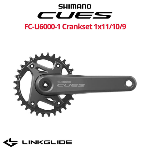Shimano Cues FC-U6000-1 1x11/10/9-speed Crankset, with Chainring
