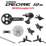 Shimano Deore 12s M6100 Groupset, 1x12, w/ crank & brakes - Bikecomponents.ca