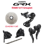 Shimano GRX RX600 Groupset with Disc Brakes w/o Crankset - Bikecomponents.ca