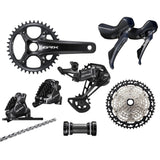 Shimano GRX RX820 Unstoppable Groupset, 1x12, with Crankset & Disc Brakes