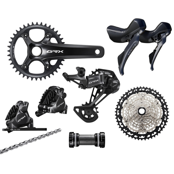 Shimano GRX RX820 Unstoppable Groupset, 1x12, w crankset & disc brakes