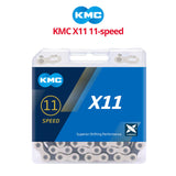 KMC X11 11-speed Chain - Silver/Black - Bikecomponents.ca