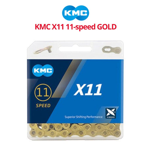 KMC X11 11-speed Chain - Gold - Bikecomponents.ca