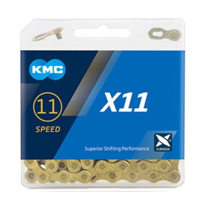 KMC X11 11-speed Chain - Gold - Bikecomponents.ca
