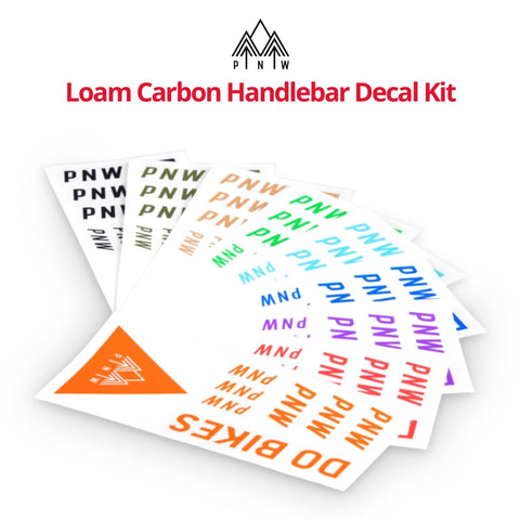 PNW Loam Carbon Handlebar Decal Kit
