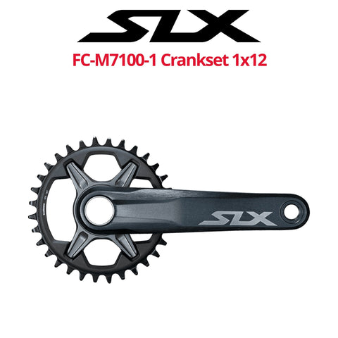 Shimano SLX 12-speed Crankset, FC-M7100-1, with or W/O BB-MT800 XT Bottom Bracket - Bikecomponents.ca