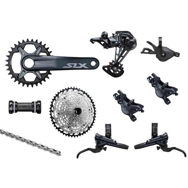 Shimano SLX M7100 Groupset, 1x12, with crankset & 2-piston brakes - Bikecomponents.ca