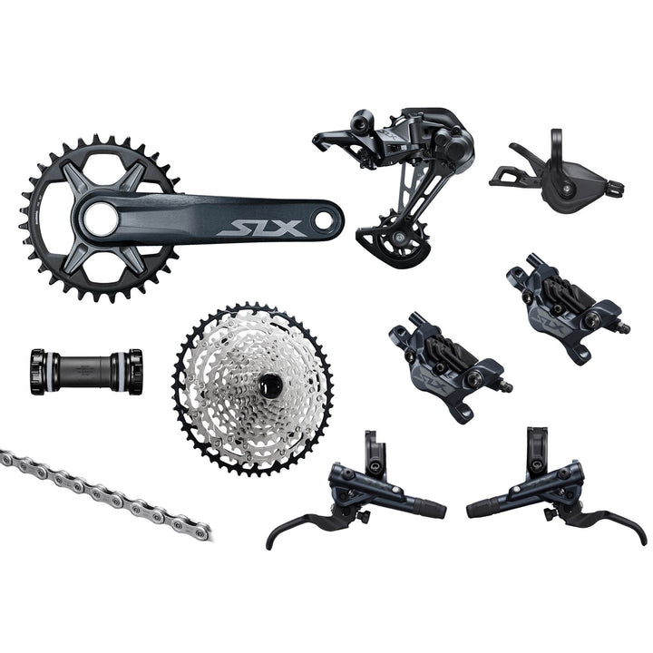 Shimano SLX M7100 Groupset, 1x12, with crankset & 4-piston brakes - Bikecomponents.ca