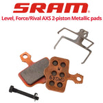 SRAM Level Stealth 2P, Level, Red/Force/Rival AXS, Elixir 2-Piston Metallic pads (00.5315.035.010)