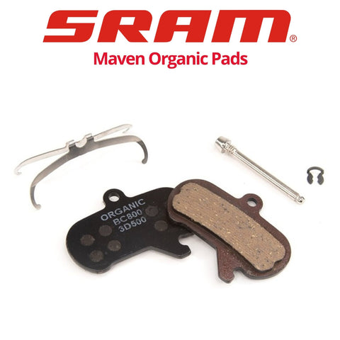 SRAM Maven (Ultimate, Silver, Bronze) 4-Piston Organic-steel pads (00.5315.023.031)