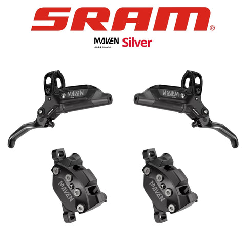 SRAM Maven Silver 4-Piston Disc Brakes - DB-MVN-SLV-A1