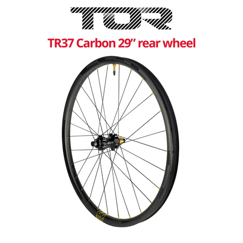 TOR - TR37 Carbon 29" rear wheel, XD, HG or MICRO SPLINE - Bikecomponents.ca