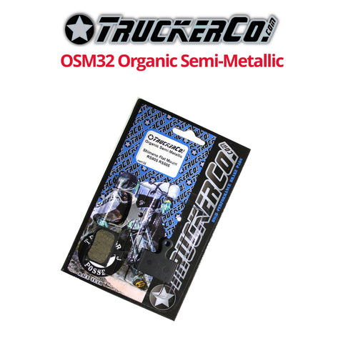 TruckerCo OSM32 (Shimano Flat Mount Road, MTB, GRX) Organic Semi-Metallic pads - Bikecomponents.ca
