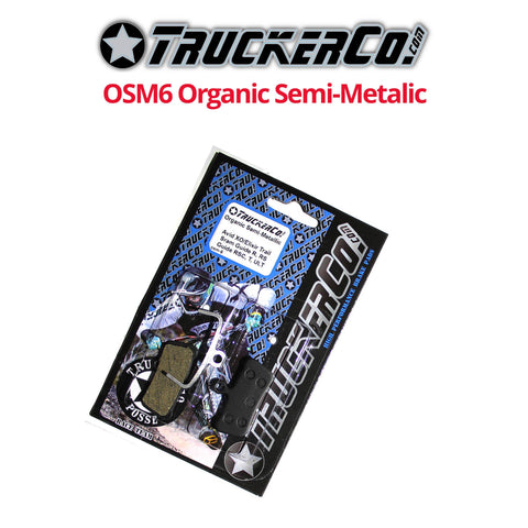 TruckerCo OSM6 (SRAM Guide R, RS, RSC, T, Ultimate, G2) Organic Semi-Metalic pads - Bikecomponents.ca