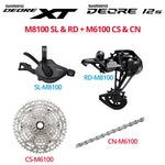 Shimano Deore XT M8100 / Deore 12s M6100 Groupset, 1x12, W/O crankset - Bikecomponents.ca